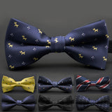 Hot Sale Formal Commercial Bow Tie Butterfly Cravat Bowtie Male Solid Color Marriage Bow Ties For Men Formal Business