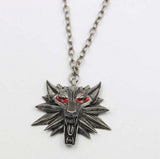 Hot Sale Pendant Wizard Witcher 3 Medallion Pendant Necklace Wolf Head Necklace U Pick Color Halloween Necklace & Pendants