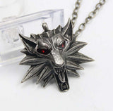 Hot Sale Pendant Wizard Witcher 3 Medallion Pendant Necklace Wolf Head Necklace U Pick Color Halloween Necklace & Pendants