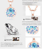 Hot Sale Rose Gold Plated Fashion SWA Element Austrian Crystal Collares Maxi Necklaces & Pendants 