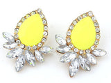 Hot Sell women Jewelry Good Quality 5 Color Fashion Vintage Crystal Stud Earring For Women Statement Earrings