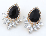 Hot Sell women Jewelry Good Quality 5 Color Fashion Vintage Crystal Stud Earring For Women Statement Earrings
