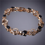 Hot Selling Heart Shaped Bracelets 18K Gold Plated Austrian Crystal Bracelet & Bangle For Women