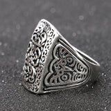 Hot Vintage Jewelry Big Antique Rings For Men Plating Silver And Gold Luxury Fantastic Gift 