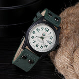 Hot sale Men Wathes Vintage Classic Men's Business Date Leather Strap Sport watch price Quartz Army Watch Gift