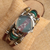 Hot sell Fashion Watch Women Ethnic Style Retro Leather Strap Watches High Quality Quartz Watch Clock relogio feminino 