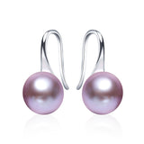 Hot selling stud earrings for women 9-9.5mm big Natural pearl jewelry 925 sterling silver jewelry 