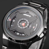 INFANTRY Mens Watches Luxury Sport Army Analog Quartz Wristwatch Black Stainless Steel Military Watches Relogio Masculino