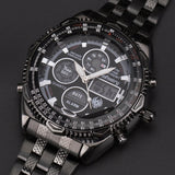 INFANTRY Watch Mens Watches Royal Aviator Pilot Digital Brand Watches for Men Relojes Stainless Steel Hot Sale 30M Waterproof