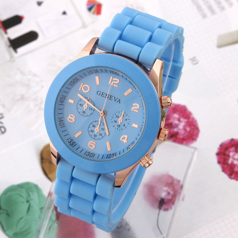 Women's Watch Fashion Silicone Strap Candy color watches
