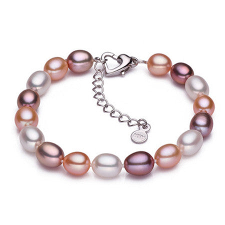 Pearl bracelet for women 18k white gold plated clasp bracelets amp bangles top quality friendship bracelet