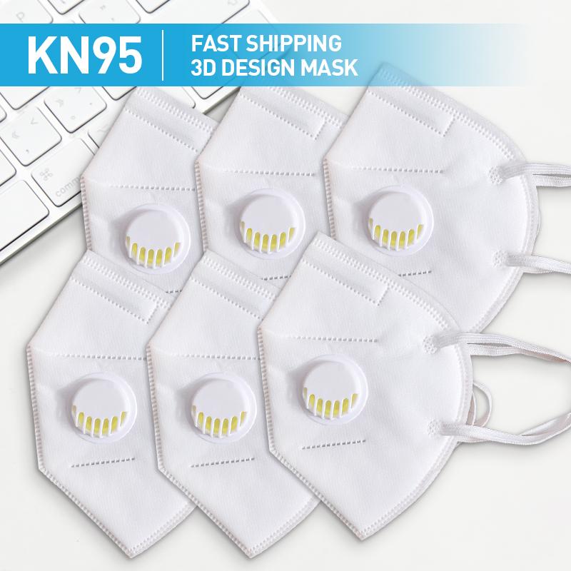 KN95 Face Mask for Men Women Kids Respirator Anti Haze Protective Mouth Masks with Breathing Valve for Disposable Pad Filter