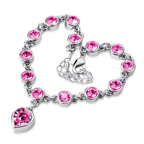Korea Style Magic Imitation Bracelet Fashion heart Crystal bracelets & bangles for women
