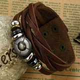 Korean fashion jewelry wholesale new bracelet men 's retro bracelet fine leather bracelet Hot style