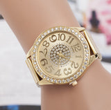 Ladies Fashion Silver Rose Gold Watch Women Luxury Brand Quartz Wristwatch With Rhinestone Steel Clock Female Horloge