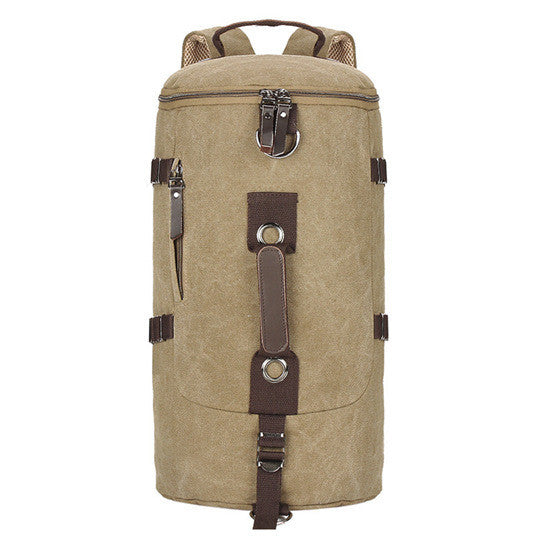 Large capacity man travel bag outdoor mountaineering backpack men bags hiking camping canvas bucket shoulder bag