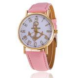 Leather strap Anchor GENEVA Watches Relogio Feminino Fashion Women Quartz Watch Casual Luxury Watches