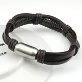 Leather Bracelet Wrap Bracelet Bracelet Men Wristband Rope Chain Handmade Jewelry 