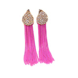Long Earrings For Women Bijoux Gold Plated Metal Tassel Drop Earring New Fashion Jewelry