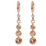 Long Earrings For Women Filled Crystal Drop Earrings Party/Wedding Jewelry 8 color New Fashion