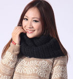 Winter male scarf female pullover warm mohair knitted crochet scarf solid winter scarf