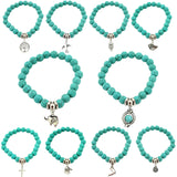 Love vintage charm bracelet femme Bohemian turquoise bracelets & bangles pulseras mujer pendants bracelets for women men jewelry