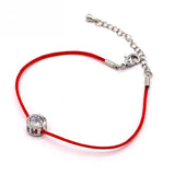 Lucky zircon red string chain bracelet 2016 new bijoux simple bracelets for women hot selling classic jewelry