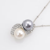 Luxury Brand Imitation Pearl Necklace Earrings Wedding Jewelry Sets Vintage Fashion Crystal Bridal Jewellery Set for Women Gift