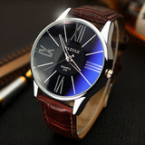 Luxury Brand Leather Watches Men Waterproof Fashion Casual Sports Quartz Watch Dress Business Wrist Watch Hour for Men Male