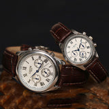 Luxury Brand Mens Watches Fashion Genuine Leather Business Quartz Men Watch 3ATM Sports Waterproof Wristwatch