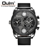 Luxury Brand Oulm Watches Men Full Steel Quart Watch Big Design Business Male Casual Military Wristwatch relojes hombre 