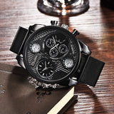 Luxury Brand Oulm Watches Men Full Steel Quart Watch Big Design Business Male Casual Military Wristwatch relojes hombre 