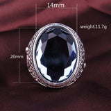 Luxury Purple Sapphire Ring Vintage Craft Flower Carved Fine Jewelry 925 Sterling Silver Rings For Women Lord Of Rings 