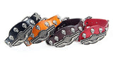 Luxury design ! Genuine leather wrap evil bracelet for women men multicolor wide skull charm men's bracelets