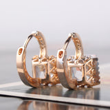 Brand Jewelry Earrings for Womens! New Shiny Rhinestone Gem Hoop Earing Ladies Wedding Jewellery Earing Brinco 