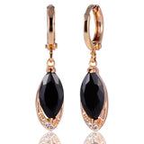 Fashion Party Charming Earrings for Women Gold Plated Crystal Earring Pandent AAA Zircon Dangle Drop Earrings 