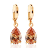 Fashion Drop Earrings Hot Sale Gold Plated Earings AAA Cubic Zircon Lovely Dangle Earring for Women