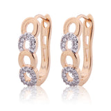 New Style Ladies Huggie Earrings Fashion Desirable Round Brilliant White Crystal Earing Woman Hoop Earring