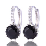 New Women Earrings Fashion Silver Plated Lovely Famous Brand Jewelry Hoop Earings for Ladies Party Brinco 