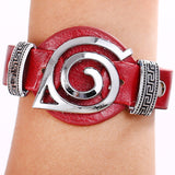 Cosplay Naruto leather bracelets fashion anime Punk bangles fashion gifts