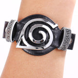 Cosplay Naruto leather bracelets fashion anime Punk bangles fashion gifts