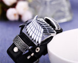 Cosplay Attack on Titan black bracelets fashion anime Punk bangles fashion gifts
