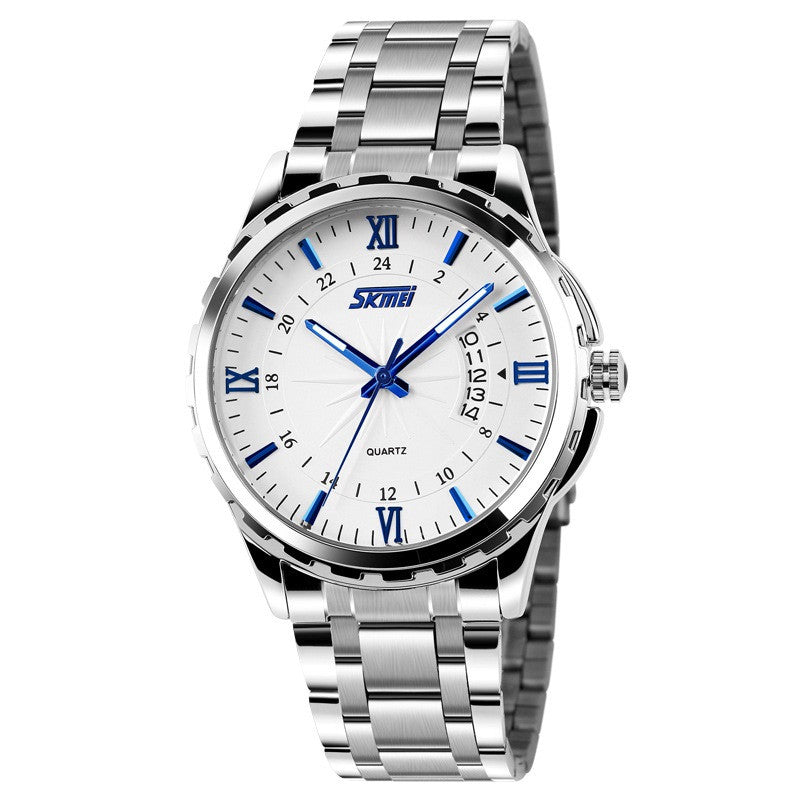 Man Full Steel watch men quartz watch Fashion Casual wrist watch Sports Military Wristwatches waterproof
