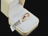 Man and Woman 18K Rose Gold Plated High Polish Wedding band Classic rings