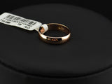 Man and Woman 18K Rose Gold Plated High Polish Wedding band Classic rings