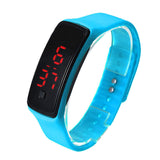 Mance 9 Colors Fashion Men Candy Silicone Strap Touch Square Dial Digital Bracelet LED Sport Wrist Watch Women Watches