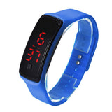 Mance 9 Colors Fashion Men Candy Silicone Strap Touch Square Dial Digital Bracelet LED Sport Wrist Watch Women Watches