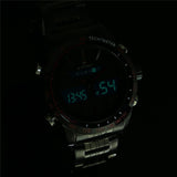 Men Watches NAVIFORCE 9024 Luxury Brand Full Steel Quartz Clock Digital LED Watch Army Military Sport Watch