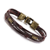 Men jewelry vintage leather bracelet luxury brand bangle fashion designer charm items valentine's day gifts