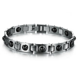 Men's Stainless Steel Magnetic Bracelets High Quality Health Care Balance Bracelets Trendy Style Men Jewelry 